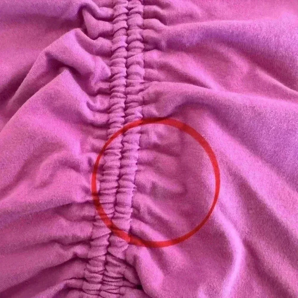 Women's Maeve Anthropologie Purple Rouched Butterfly Short Sleeve Blouse Size XS - Picture 10 of 10